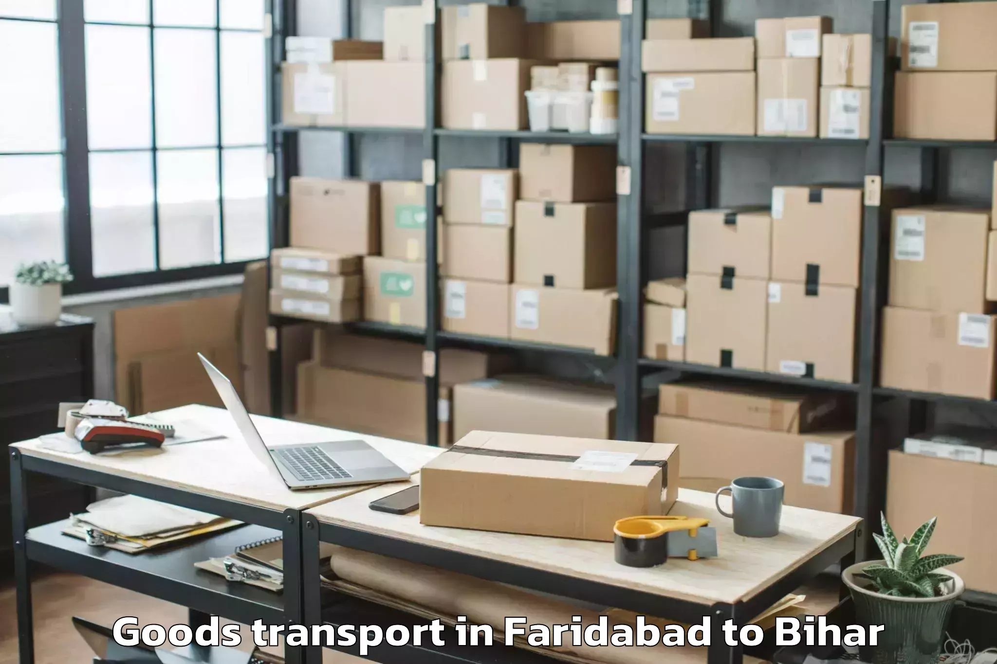 Easy Faridabad to Panhesa Goods Transport Booking